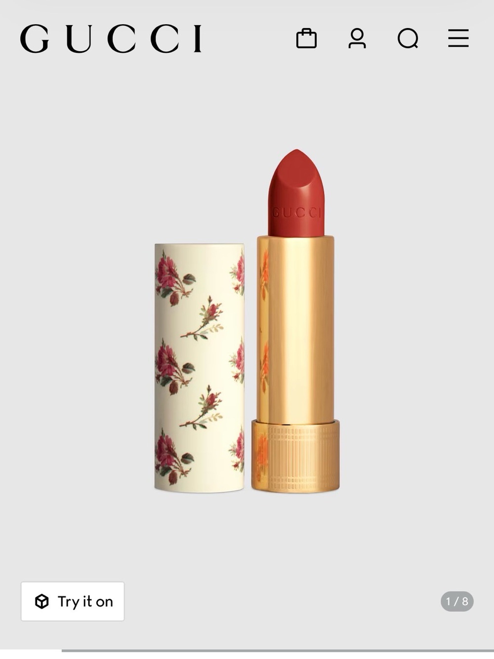 Gucci Rouge Satin Lipstick Janet Rust 505